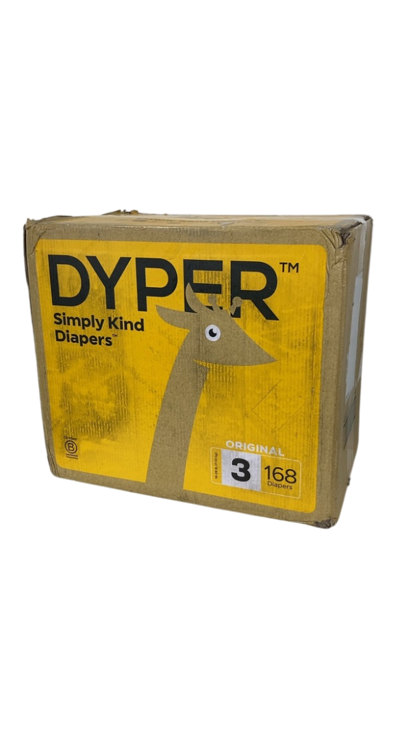 DYPER Bamboo Diaper Box, 3, 16-28 lbs, 168 count Online Hot Sale