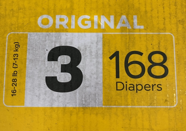 DYPER Bamboo Diaper Box, 3, 16-28 lbs, 168 count Online Hot Sale - Image 3