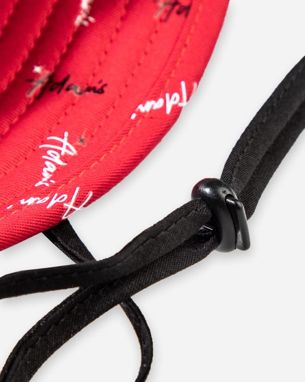 Adam s Red Repeat Bucket Hat Online Hot Sale - Image 5