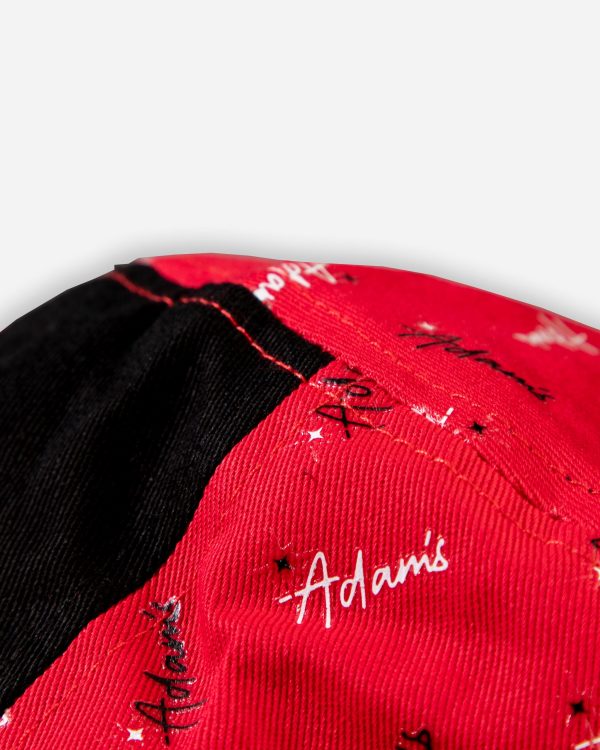 Adam s Red Repeat Bucket Hat Online Hot Sale - Image 3