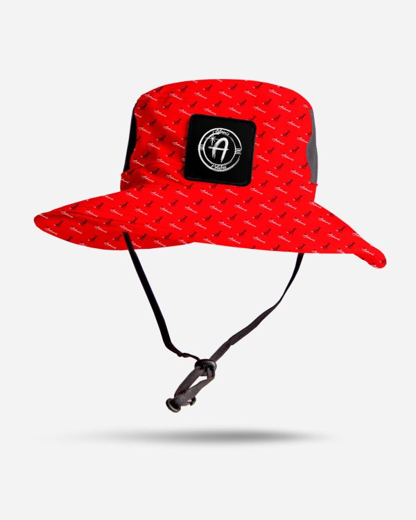 Adam s Red Repeat Bucket Hat Online Hot Sale