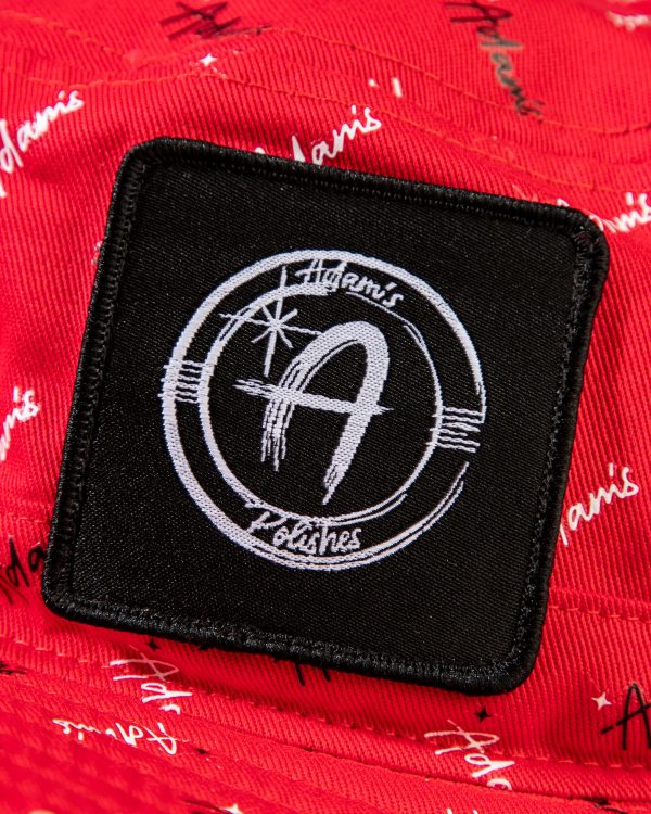 Adam s Red Repeat Bucket Hat Online Hot Sale - Image 4